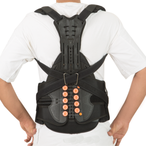 بریس توراکولومبوساکرال سخت اکسپرت با فشار قابل تنظیم قرقره ای 1:6 (TLSO) CURED با پد پشتی قابل تنظیم